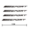 thumbnail image 1 of Kojooin 4 Pcs/set Wheels Rims Stickers Reflective Sport English Racing Decal Stripes Stickers, 1 of 8