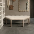 thumbnail image 1 of Kojooin 48 Inch Entryway Bench, Modern Tufted Ottoman Bench With Padded Seat, Sturdy Legs With Anti Skid Foot Pads, Upholstered Bedroom Bench For Foyer Living Room, 1 of 6