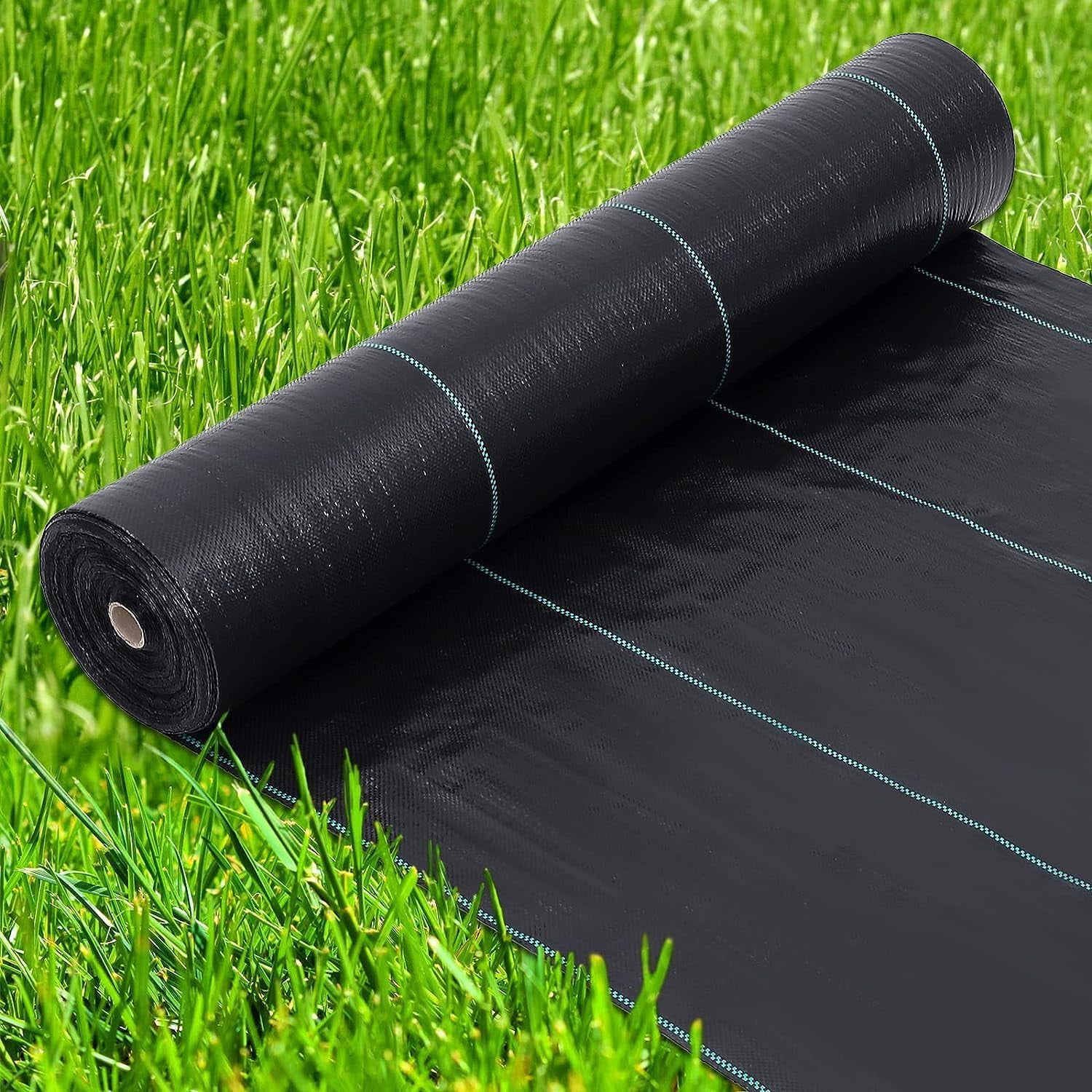 Kojooin 4ft x 250ft Premium Weed Barrier Fabric – 5oz Heavy Duty Landscape Ground Cover Mat, Easy Installation for Long-Lasting Weed Block