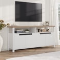 thumbnail image 1 of Kojooin 63" Rustic Farmhouse TV Stand – Entertainment Center for up to 70" TVs, 4 Doors & Open Shelf, Media Console for Living Room, Bedroom, 1 of 9