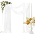 thumbnail image 1 of Kojooin 8.2FT Wedding Arch Backdrop Stand, Square Backdrop Adjustable Stand Metal Rectangular Arch Frame Balloon Arch Rack for Ceremony Baby Shower Birthday Party Anniversary Decoration, 1 of 7
