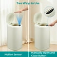 thumbnail image 1 of Kojooin 8 Gallon Motion Sensor Trash Can with Lid, Automatic Kitchen Garbage Can Touchless, 30 Liter Smart Stainless Steel Waste Bin for Home Office Kitchen Bathroom, Beige, 1 of 7