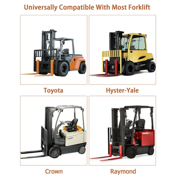 Kojooin 84" Pallet Forklift Extensions (1 Pair), Heavy-Duty 4.5" Wide Steel Fork Extension, Compatible with Forklifts Lift Truck Loaders