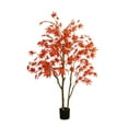 thumbnail image 1 of Kojooin Artificial Maple Tree, Large Faux Tree Soft Silk Autumn Maple Decorative Plant with Plastic Pot for Party Home Living Room Decoration Thanksgiving Harvest, 1 of 7