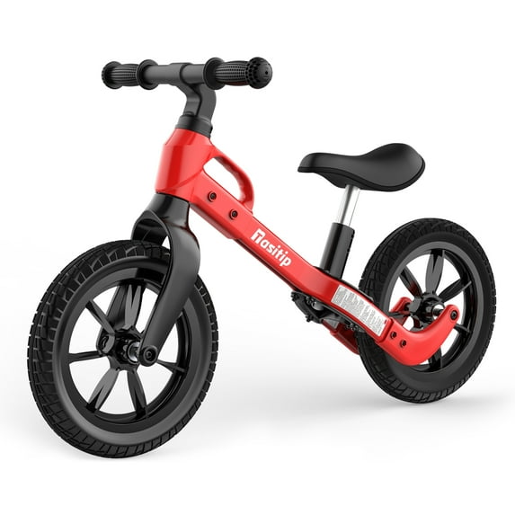 Kojooin Balance Bike Toddler Training Bike for 2 3 4 5 Year Old Kids Boys Girls 12-Inch Wheels No Pedal Adjustable Seat Height (Red)