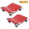 thumbnail image 1 of Kojooin Car Dolly Set of 2, 3000LBS Capacity Wheel Dolly, Heavy Duty Car Tire Dolly Wheels Cart Moving Cars, Heavy Duty Vehicle Dolly with 360° Rotational Wheel, Red, 1 of 6