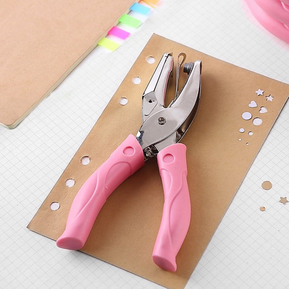 Kojooin Handheld Hole Paper Punch Various Shapes Hole Single Hole Puncher