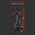 thumbnail image 1 of Kojooin Home Gym Equipment, 400 Lbs All in One Home Gym Machine with Pulley System, Multifunctional Weight Machine for Full Body Workout, Fit 1" & 2" Weight Plates (Not Include), Red, 1 of 8