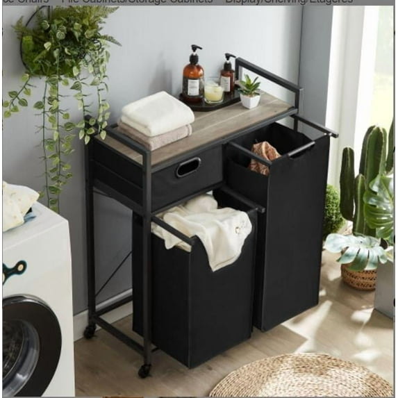 Kojooin Laundry Hamper, Laundry Basket with Wheels, for Laundry Room,Bedroom
