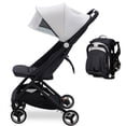 thumbnail image 1 of Kojooin Lightweight Baby Stroller, Compact Umbrella Stroller with Adjustable Sunshade/Footrest/Backrest, Folds with One Hand, Suitable for Newborns, and Can Be Taken On Board, 1 of 9