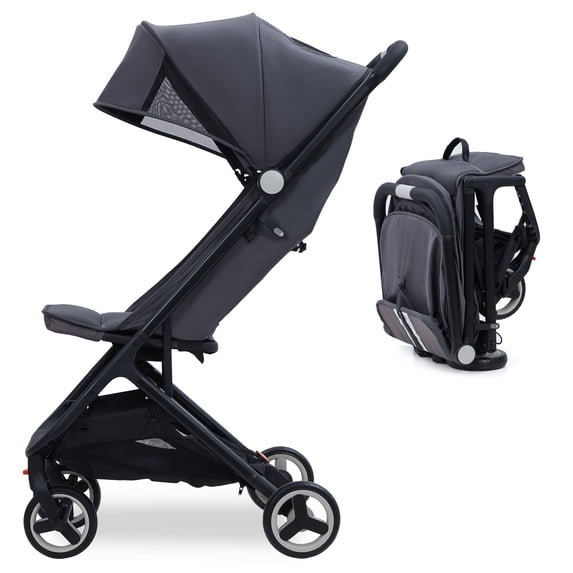Kojooin Lightweight Baby Stroller, Compact Umbrella Stroller with Adjustable Sunshade/Footrest/Backrest, Folds with One Hand, Suitable for Newborns, and Can Be Taken On Board