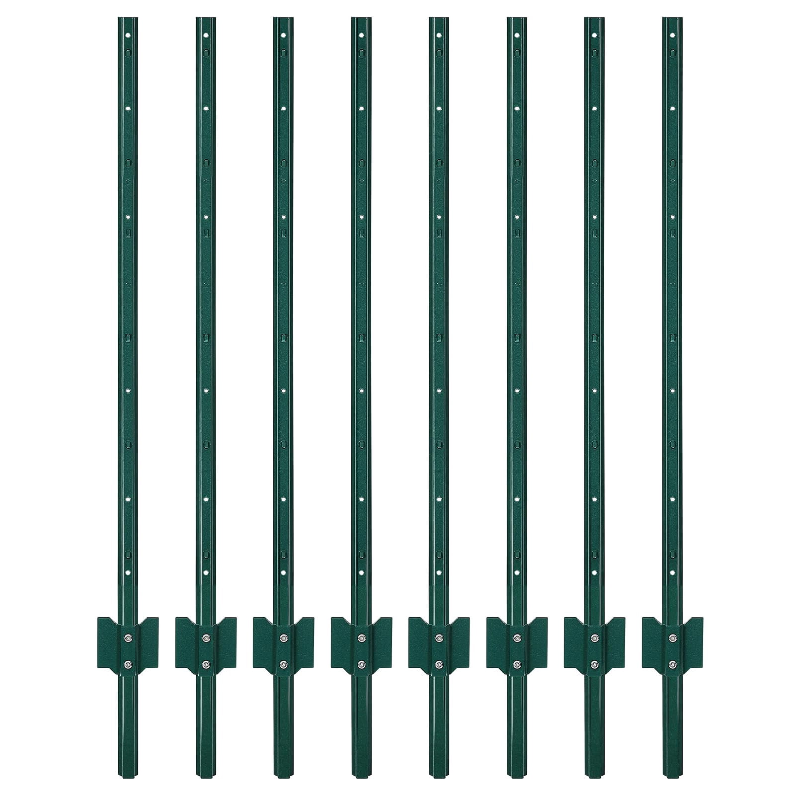 Temporary Steel Posts Kojooin Metal Fence Posts, No-Dig u-Shaped Posts, 3/4/5/6/7 Ft Heavy ...