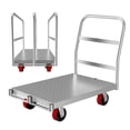 thumbnail image 1 of Kojooin Panel Truck Cart, 2000 Lbs Capacity Heavy Duty Drywall Cart with 5 Inch Swivel Casters, Flatbed Cart Dolly, 1 of 7