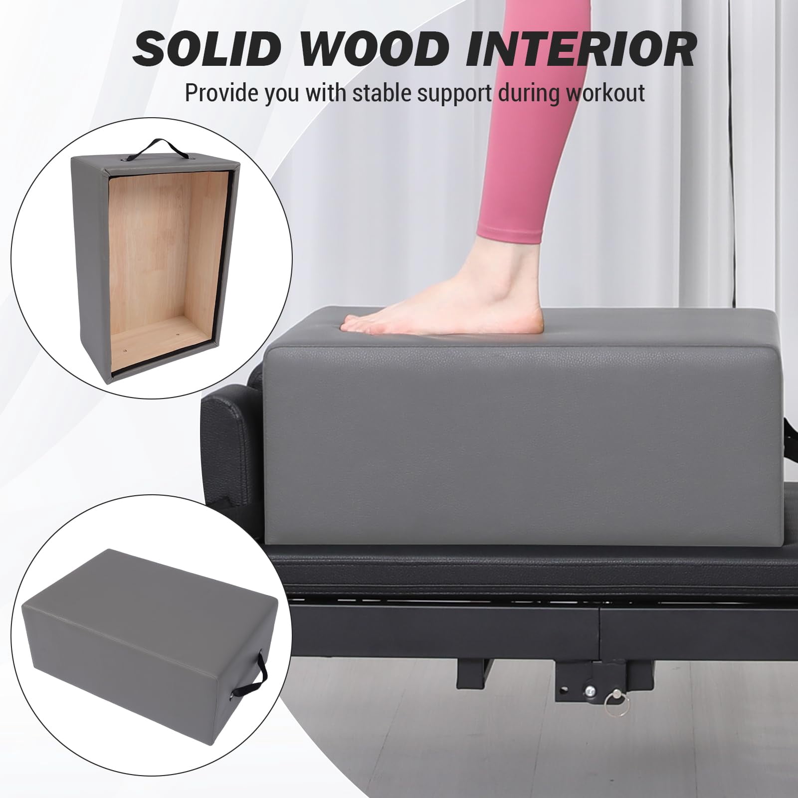 Pillate Box Kojooin Portable Pilates Box, Pilates Reformer Box for Posture ...
