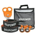 thumbnail image 1 of Kojooin Off Road Recovery Gear Kit with 3" x8' Tree Saver Strap + 3" x 20' Tow Strap, 2pcs D-Ring Shackles and 10 Ton Snatch Block Pulley, Vehicle Recovery Kit, 1 of 7