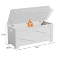 thumbnail image 1 of Kojooin Storage Chest, Wooden Toy Storage Bench, Modern Style Lift-Top Toy Chest with Safety Hinge for Entryway, Bedroom, Living Room, Supports 300 Lb and Easy Assembly, 1 of 7