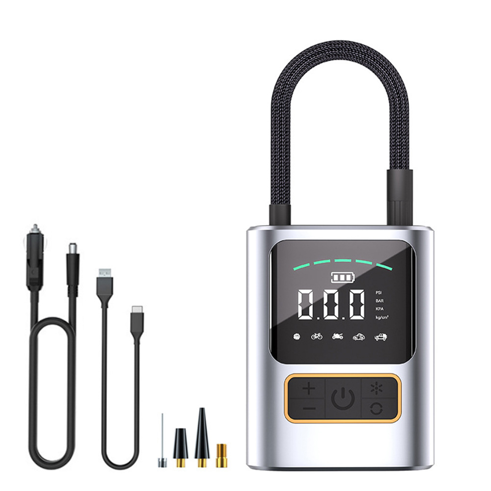 Kojooin Tire Inflator Portable Air Compressor 7.4V/12V Bicycle Tire