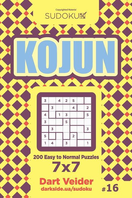Kojun Sudoku Kojun - 200 Easy to Normal Puzzles 7x7 (Volume 16), Book 16, (Paperback)
