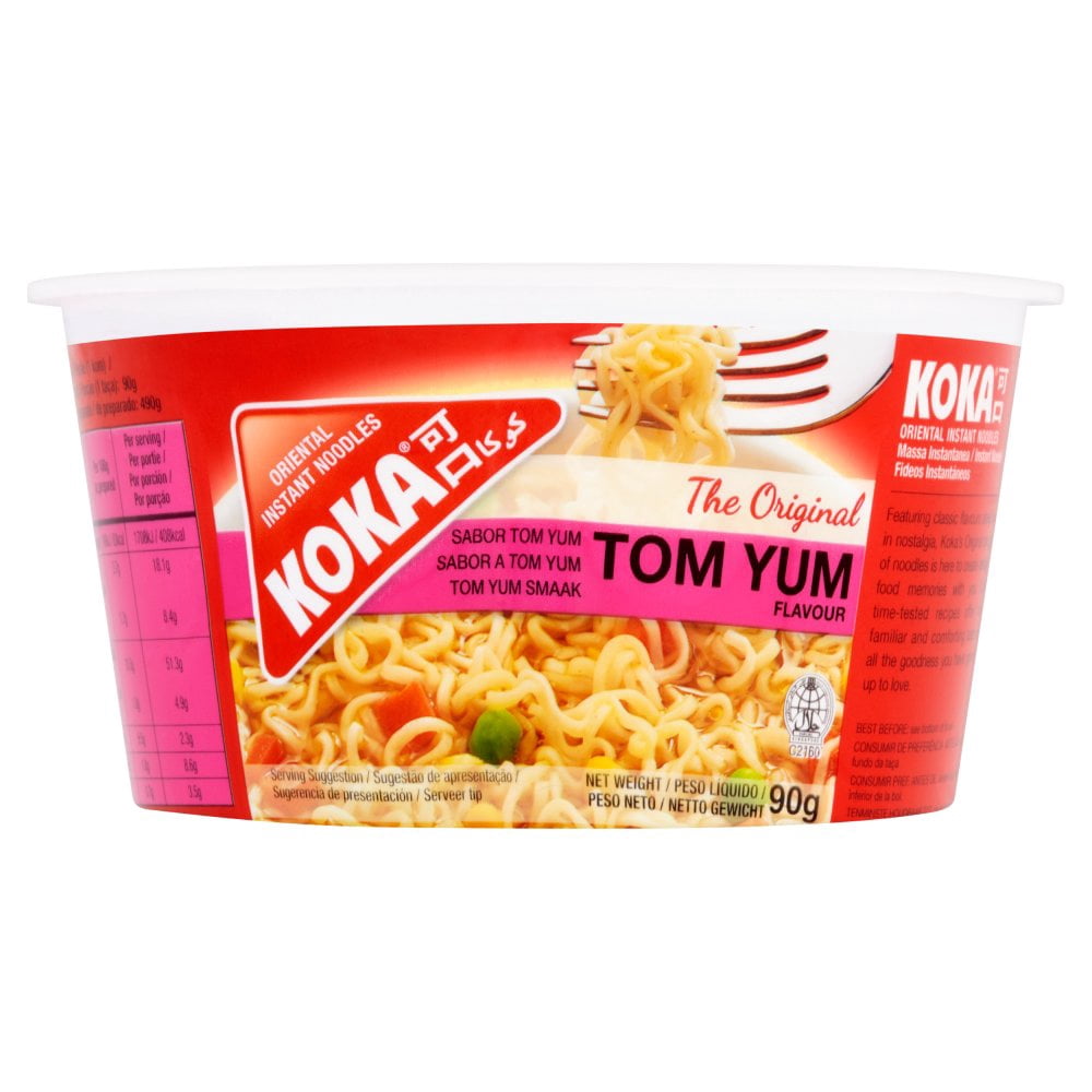 Koka Oriental Instant Noodles The Original Tom Yum Flavour 90g  (pack of 12)