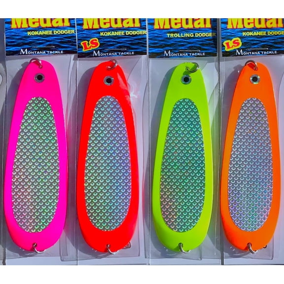 Kokanee Dodgers (4): SILVER PRISM / fluorescent