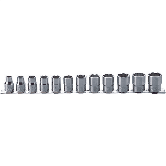 Ko-ken USA RS3410M/12 12 Piece 3/8 Sq. Dr. Surface Drive, 6 Point, Chrome, Metric Socket Set