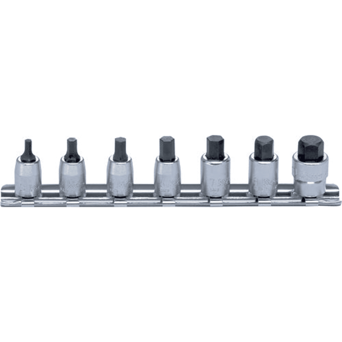 Ko-ken USA RS2010M/7-L25 1/4 Sq. Dr. Socket set  3-10mm Hex Length 25mm  7 pieces