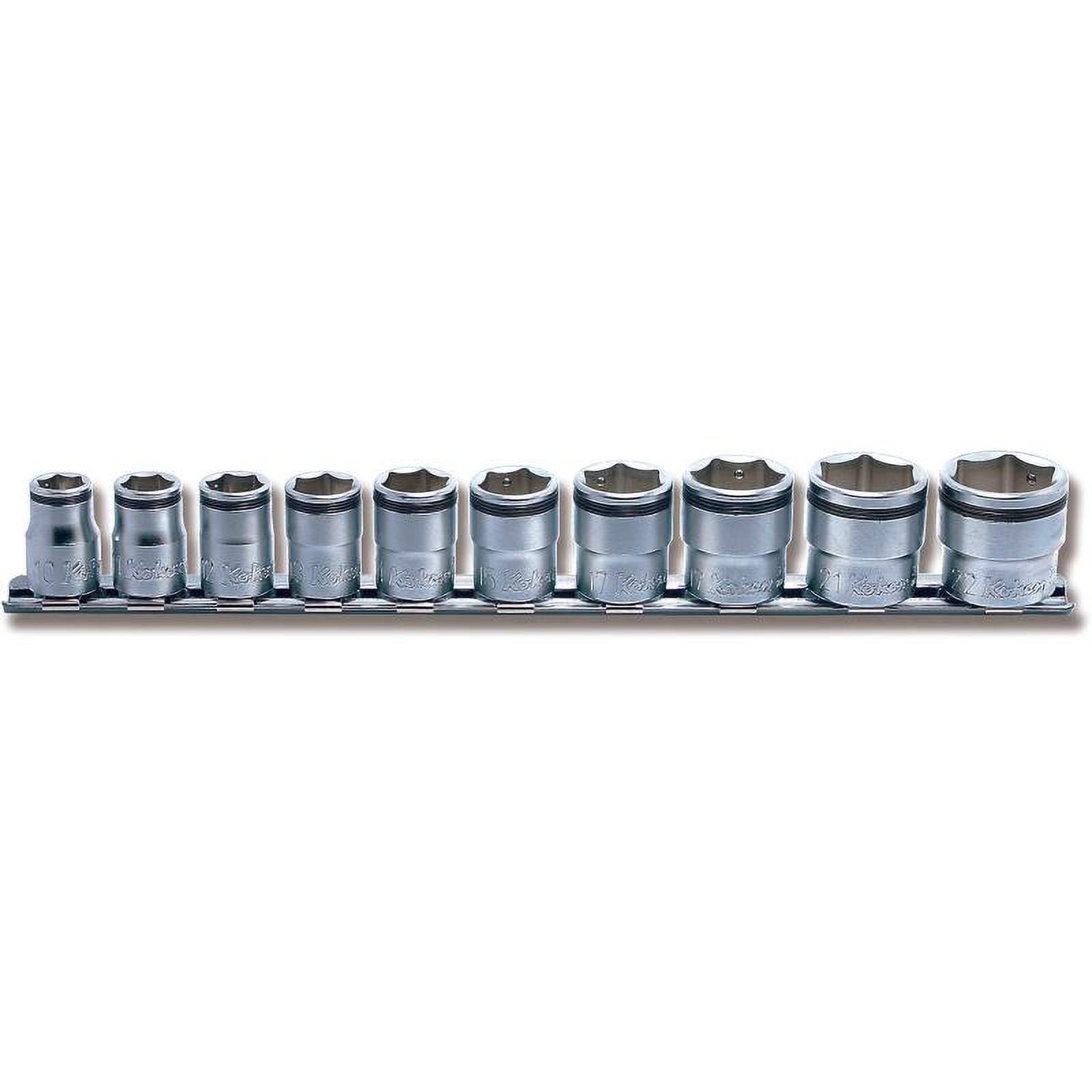 Koken RS3450M/10 3/8 Inch Sq. Dr. Socket set 8mm22mm Nut Grip 10