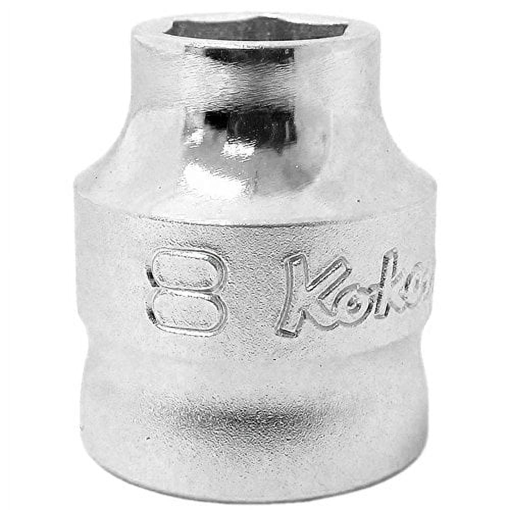 Koken Z-EAL 3/8" Square Drive Hex Socket 11mm (0.4 Inch) - 3400MZ-11, High-Quality Industrial Socket
