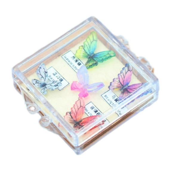 Kokiya 1/12 Dollhouse Miniature Butterfly Model Children Toy Embellishments Landscaping 5pcs