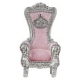 thumbnail image 1 of Kokiya 1/12 Dollhouse Single Sofa Simulated for Decoration Fairy Garden Accessories pink and argent, 1 of 9