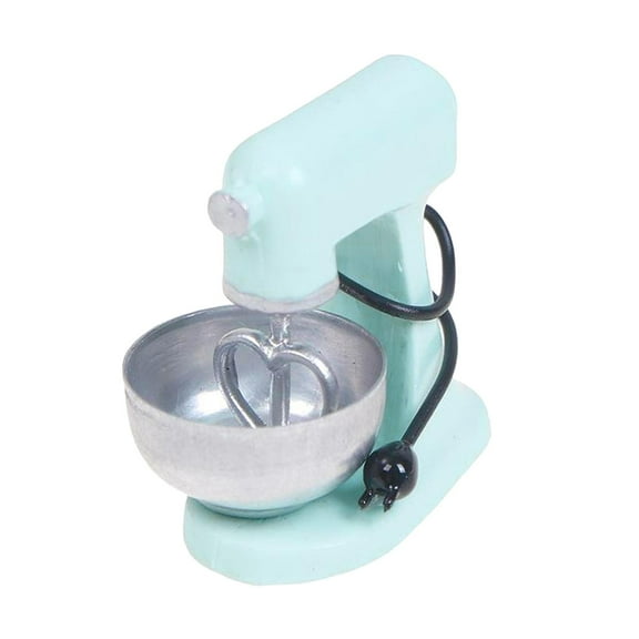 Kokiya 1:12 Dolls House Miniature Electric Food Mixer Blender Home Kitchen Pretend Play Blue