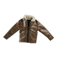 thumbnail image 1 of Kokiya 1/12 Scale Jacket Action Figures Coat Stylish Outfits Dollhouse Decoration Model Brown, 1 of 9