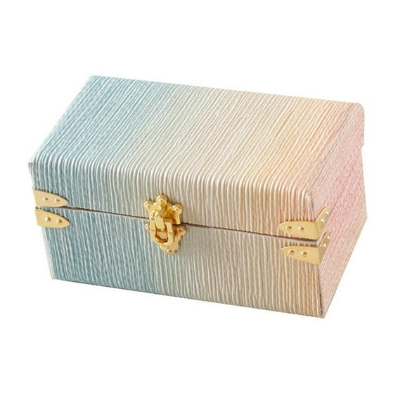 Kokiya 1/12 Scale Miniature Suitcase Mini Treasure Chest Life Scene Pretend Luggage Box Green Yellow