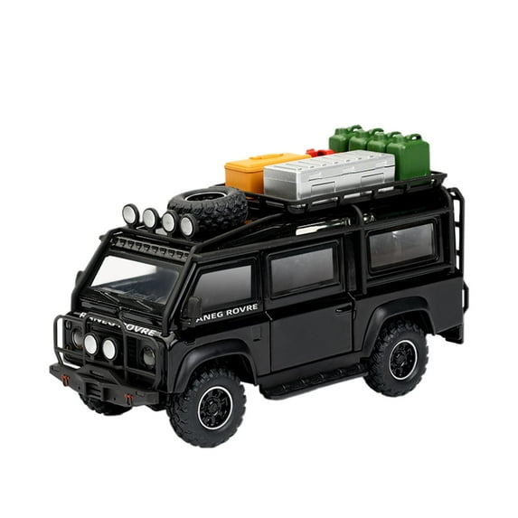 Kokiya 1/32 Scale Vehicle Toy Realistic Collection with Lighting Simulation Toy Car Model Pull Back Car for Boys Collector Party Toy black