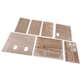 thumbnail image 2 of 1/35 Scale Wooden European House Military Ruins Model Kit - Unpainted DIY Architecture Scene Building 2 of 12