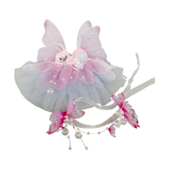 Kokiya 1/6 BJD Doll Princess Dress DIY Costume for Princess Doll Action Figure Doll Pink Butterfly