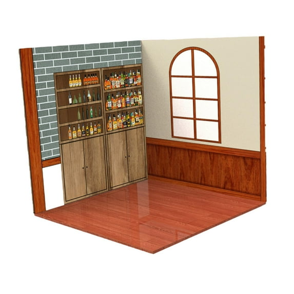 Kokiya 1:6 Backdrop Scene Organizer Collection for Diecast Car Action Figures Dolls Pub