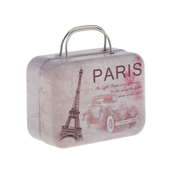 Kokiya 1/6 Dollhouse Mini Iron Suitcase Travel Luggage for Action Figure BJD Accs D D