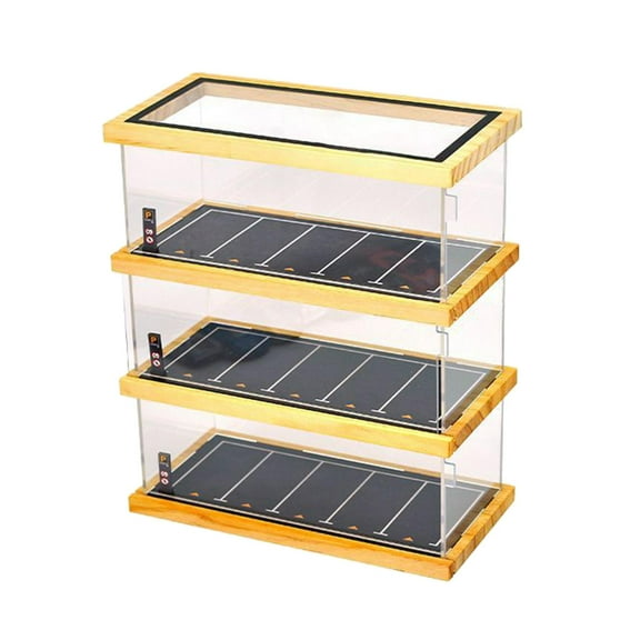 Kokiya 1/64 Diorama Parking Lot Scene Model Acrylic Showcase Gifts Mini Car Garage