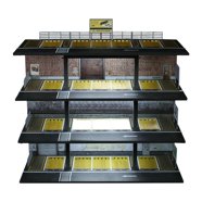 1:64 3-Layer Diecast Car Model Display Cabinet, Garage Scene Simulation W/ Led Light-Color Temperature 6500k, Parking Lot Case,Opening & Closing Design For Trade Shows, Living Room