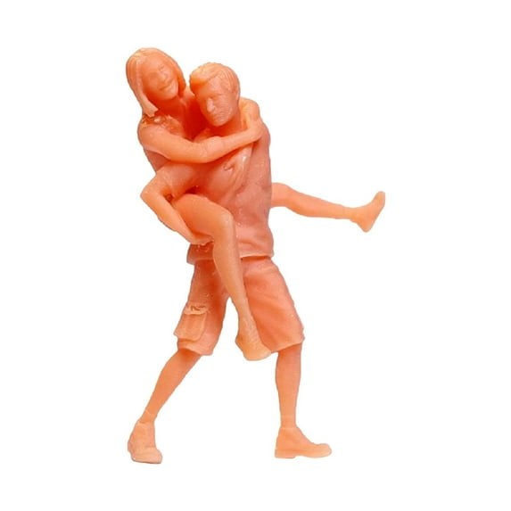 Kokiya 1/64 Unpainted Figures Model 1/64 Couple Figures Couple Dioramas Miniature Movie G