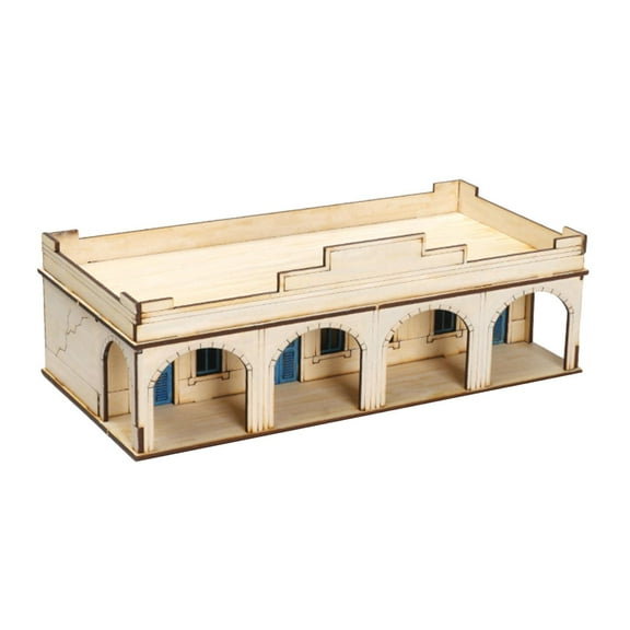 Kokiya 1/72 Wooden Architecture Kits 3D Puzzle Buildings DIY Kits for Dioramas Gift Dome Door