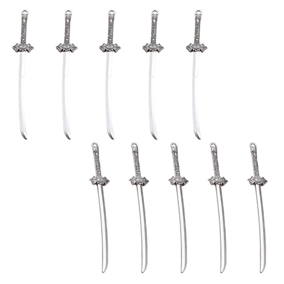 Kokiya 10Pcs Alloy Knives Dollhouse Toy Set DIY Necklace Bracelace Ewelry Making