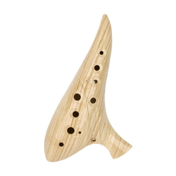 Kokiya 12 Hole Ocarina Practical Elegant Resin Accessory Crafts Instrument Gift for Yellow