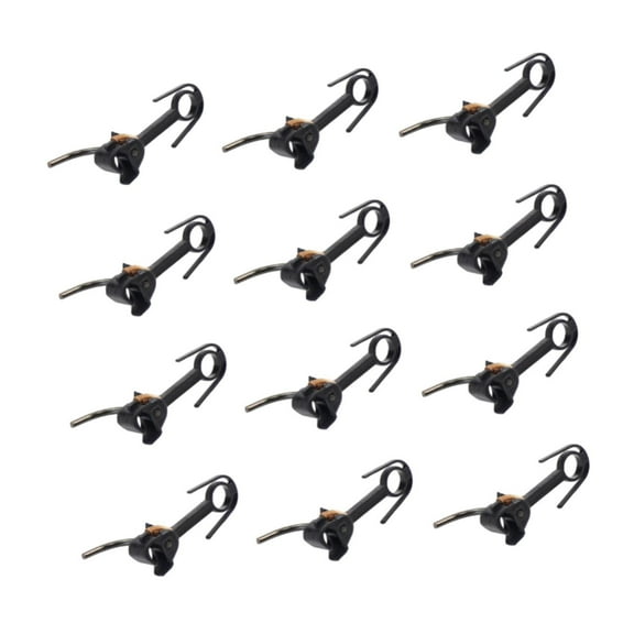 Kokiya 12Pcs Train Coupler Couplers HO Scale Hook for Model Trains DIY Accs black