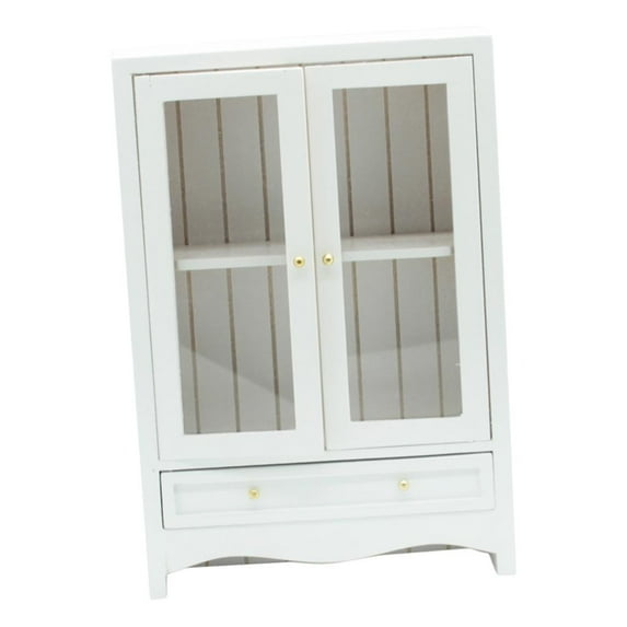 Kokiya 12th Dollhouse Mini Display Cabinet Bookshelf Bookcase Living Room Accessory