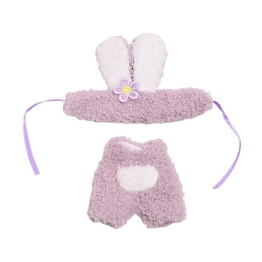 Kokiya 17cm Doll Clothes Gift Cute Doll Clothes Suit for 6.69inch Doll violet rabbit