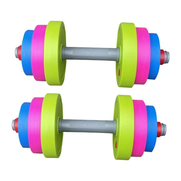 Kokiya 2 Pieces Kids Toys Dumbbells Playset Kids Workout Equipment Set for Home Gym Handle 12 cm