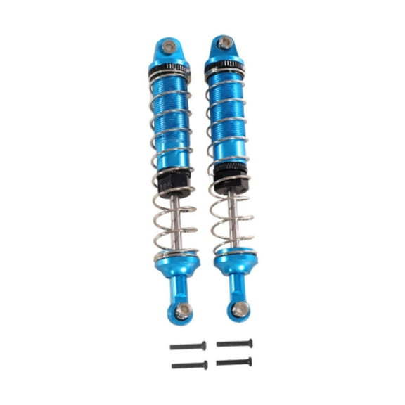 Kokiya 2 Pieces Rear RC Shock Absorber Oil Shock Absorber 1/12 Scale with Internal Spring Shockproof DIY Replacing RC Shock Absorber blue