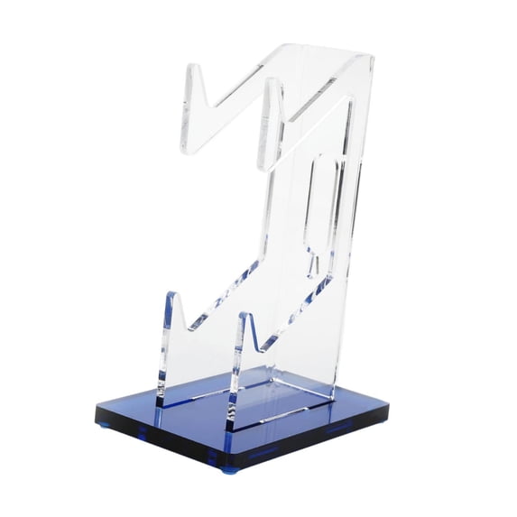Kokiya 2 Tiers Acrylic Game Controller Stand for Pictures Photos Gaming Accessories Blue